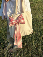 Pink Side bow bag