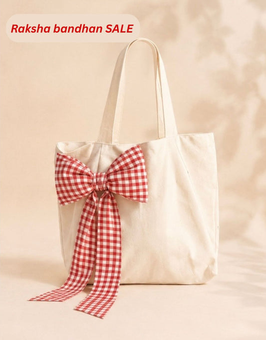 Red Side Bow bag